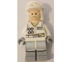 LEGO Hoth Rebel Trooper mit Weiß Uniform und Beige Bart Minifigur