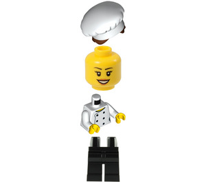 LEGO House ženský Chef s Černá Nohy Minifigurka