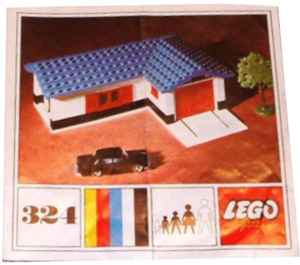 LEGO House with Garage 324-2 Byggeinstruksjoner