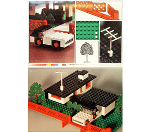 LEGO House with Mini Wheel Car Set 345-1