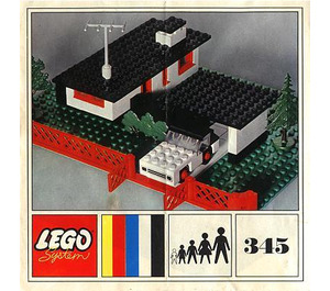 LEGO House with Mini Wheel Car 345-1 Instructions