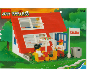 LEGO House avec Roof-Windows 1854 Instructions