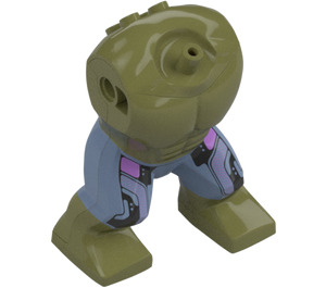 LEGO Hulk Body with Sand Blue Pants with Lavender Panels