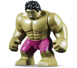 LEGO Hulk (Large) with Magenta Pants and Black Hair Minifigure