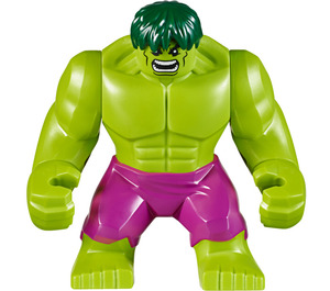 LEGO Hulk (Velký) s Magenta Pants a Tmavě zelená Vlasy Minifigurka