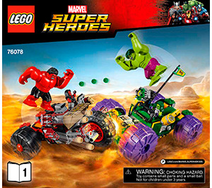 LEGO Hulk Vs. Red Hulk Set 76078 Instructions