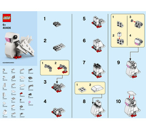 LEGO Human Rights Dag Dove 40406 Instructions