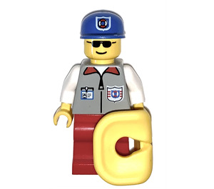 LEGO Hurricane Harbour Coast Guard Male with Life Jacket Minifigure