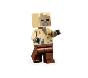 LEGO Husk med Mörk Gulbrun Ansikte Minifigur