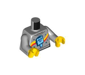 LEGO Eis Seller mit Dark Braun Haar Minifigur Torso (973 / 76382)