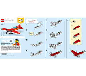 LEGO Iconic Red Plane Set 30669 Instructions
