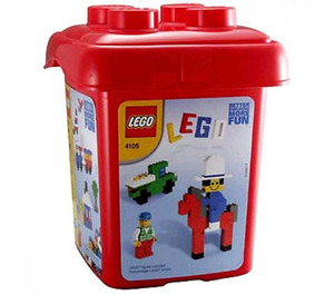 LEGO Imagine and Build Set Red Bucket 4105-3 Packaging