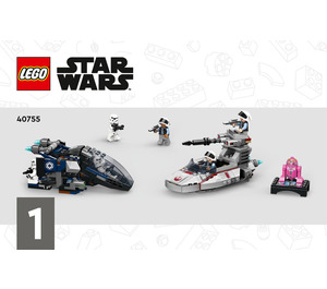 LEGO Imperial Dropship vs. Rebel Scout Speeder Set 40755 Instructions