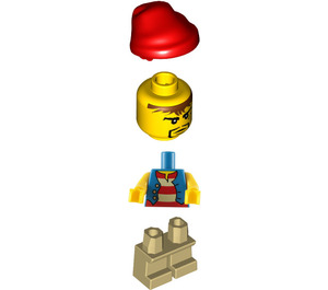 LEGO Imperial Flagship Pirate met Kort Poten minifiguur