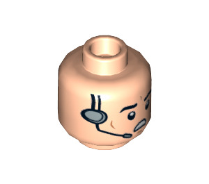 LEGO Imperial Minifigure Head (Recessed Solid Stud) (3626 / 16011)