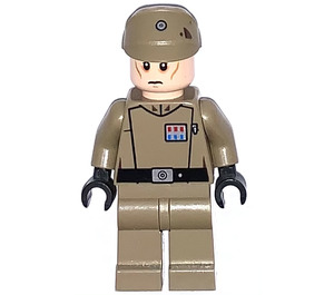 LEGO Imperial Officer med Mørk beige Uniform  Minifigur