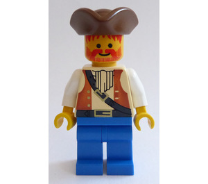 LEGO Imperial Trading Post Pirate mit Brown Ascot und Schwarz Gürtel Minifigur