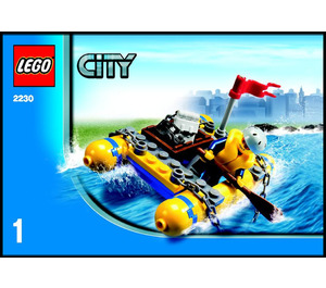 LEGO In-flight Helicopter and Raft Set 2230 Instructions