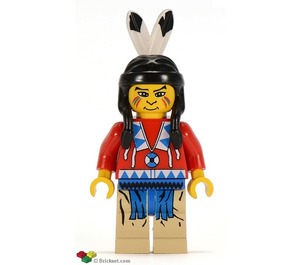 LEGO Indian Червоний Сорочка Мініфігурка