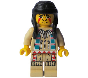 LEGO Indian met Zandbruin Shirt Minifiguur