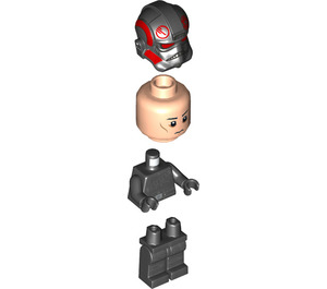 LEGO Inferno Squad Agent (Frown, Sunken Ogen) minifiguur