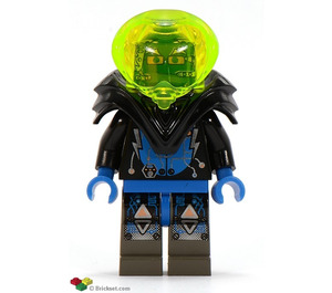 LEGO Insectoids with Black Armor Minifigure Head with Copper Glasses