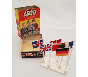 LEGO International flags, 6 flagpoles Set 242.2