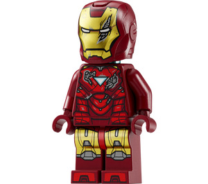 LEGO Iron Man Mark 6 Pantser met Battle Damage Minifiguur