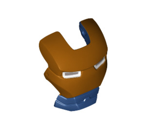 LEGO Iron Man Visor with Gold and Blue (20628)