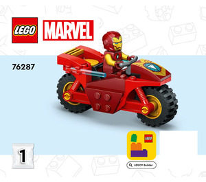 LEGO Iron Man with Bike and The Hulk 76287 Byggeinstruksjoner