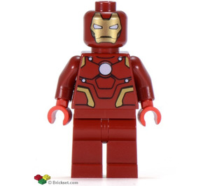 LEGO Iron Mann mit Dunkelrot Rüstung Minifigur