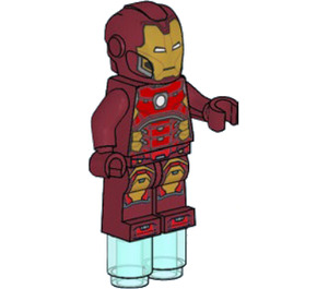 LEGO Iron Man with Hexagonal Chest Plate and Foot Repulsors Minifigure