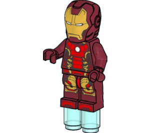 레고 Iron Man with Mark 43 Armor with Large Helmet Visor