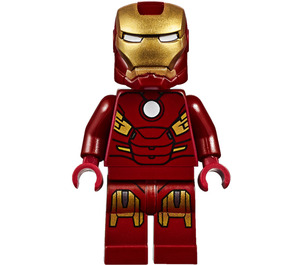 LEGO Iron Mand med Mark 7 Rustning med Lille Hjelm Visir Minifigur