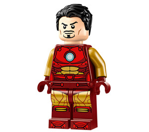 LEGO Iron Man with Pearl Gold Arms and Hair Minifigure