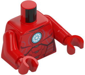 LEGO Iron Mand med Rød Rustning Minifig Torso (973 / 76382)