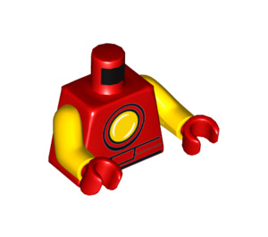 LEGO Iron Man met Korte benen Minifiguur Torso (973 / 76382)