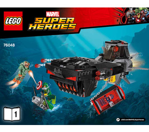 LEGO Iron Skull Sub Attack 76048 Instrukce