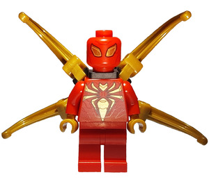 LEGO Iron Araignée - Noir Outlined Gold Emblem Figurine