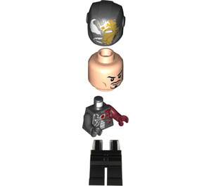 LEGO Iron Venom met Partially Transformed Helm Minifiguur