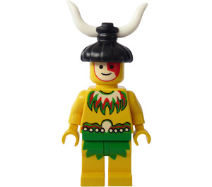 LEGO Islander mit Animal Horn im Haar Minifigur
