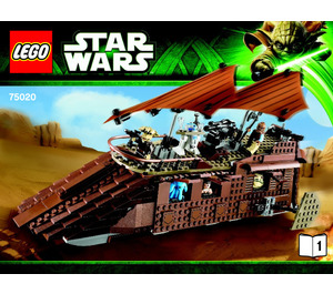 LEGO Jabba's Sail Barge Set 75020 Instructions