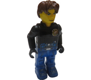 LEGO Jack Stone med Svart Jakke og Blå Pants Minifigur