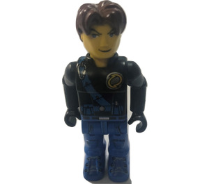 LEGO Jack Stone with Black Jacket and Blue Safety Sash Minifigure
