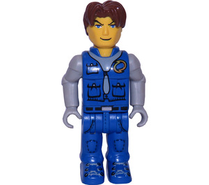 LEGO Jack Stone met Blauw Rescue Kleding Minifiguur