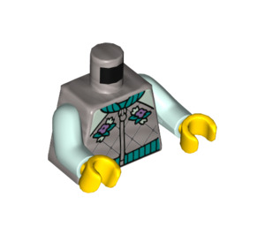 LEGO Jacket with Aqua Arms Torso (973 / 76382)