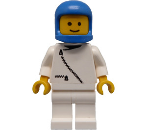 LEGO Jakke med Zipper og Classic Blå Romhjelm Minifigur