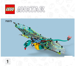LEGO Jake & Neytiri's First Banshee Flight Set 75572 Instructions