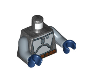 LEGO Jango Fett mit Sand Blau Arme und Beine (Angry) Minifigur Torso (973 / 76382)