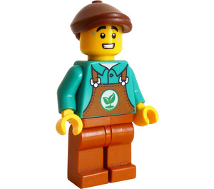 LEGO Janitor - Donkeroranje Apron Minifiguur